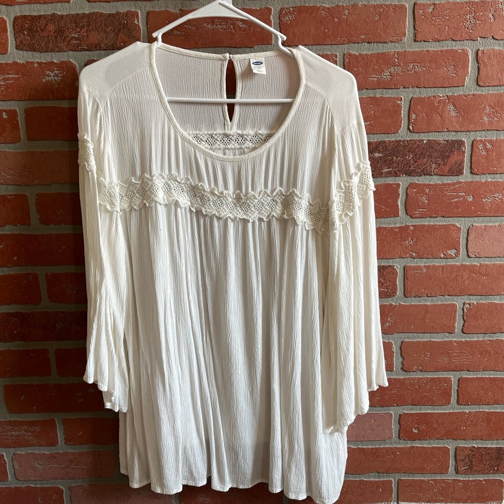 XL white blouse